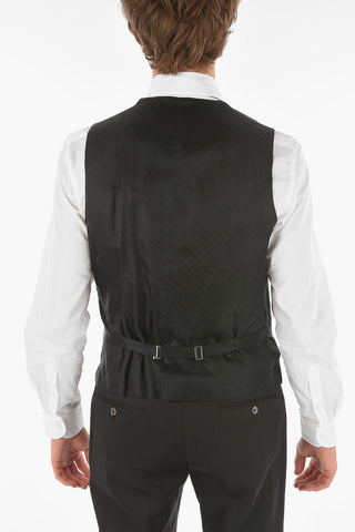 center vent shawl lapel CERIM.ACADEMY 3 piece waistcoat suit