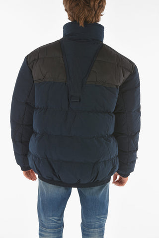 Giubbotto Puffer W-BRIGGS Bicolore con Chiusura Zip