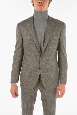 Glen Checkered ACADEMY SOFT Virgin Wool Silk Suit