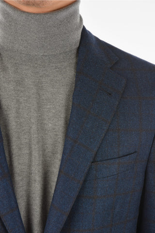 Abito GATE in Motivo a Quadri Windowpane con Revers Classico
