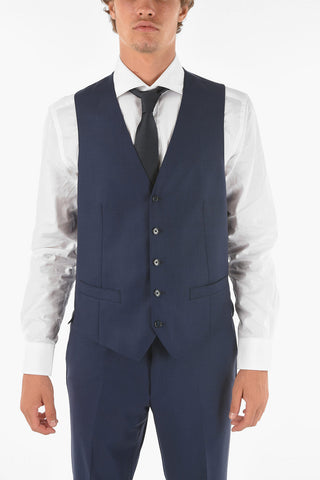 side vents notch lapel ACADEMY 3 piece waistcoat suit