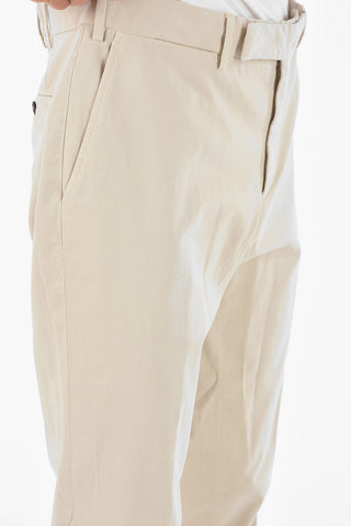stretch cotton chinos