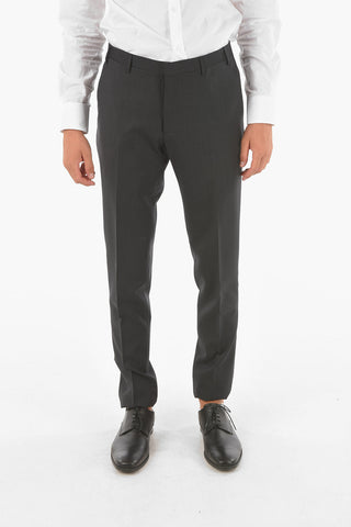 CC COLLECTION Virgin-wool RESET Suit with Peak Lapel