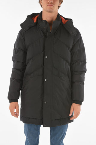 ZZEGNA padded jacket with removable hood