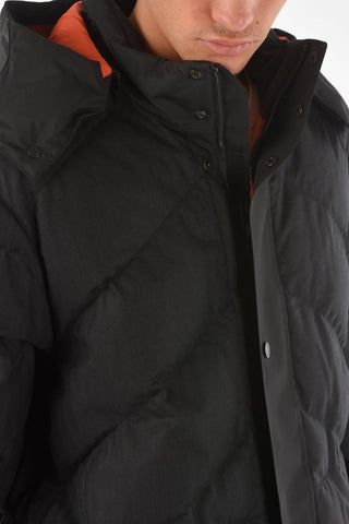 ZZEGNA padded jacket with removable hood
