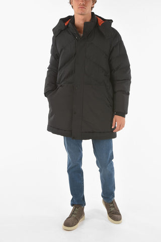 ZZEGNA padded jacket with removable hood