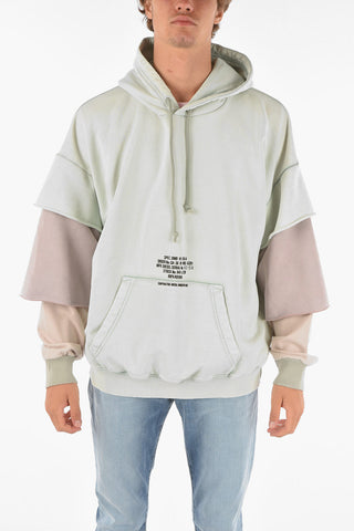 layered sleeve S-GRUBBER hoodie