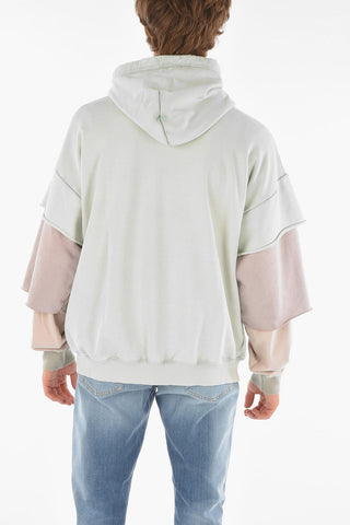 layered sleeve S-GRUBBER hoodie