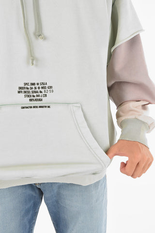 layered sleeve S-GRUBBER hoodie