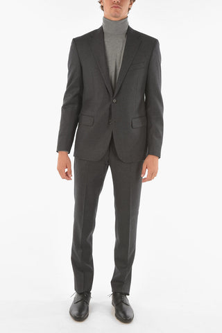 CC COLLECTION Virgin Wool Blend REWARD Suit with Notch Lapel