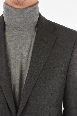 CC COLLECTION Virgin Wool Blend REWARD Suit with Notch Lapel