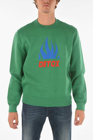 Printed On The Front K-TEXAS Crew-Neck Sweatshirt