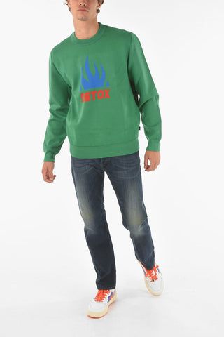Printed On The Front K-TEXAS Crew-Neck Sweatshirt