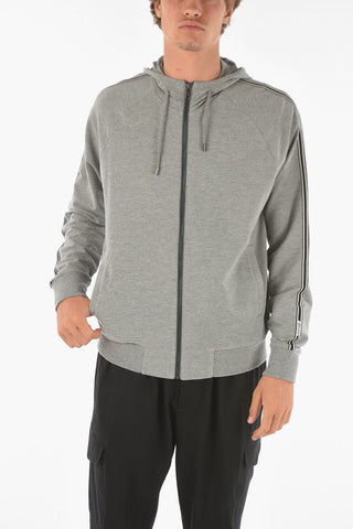 ZZEGNA Contrasting Side Band Hoodie