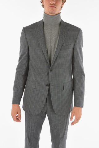Graph Checkered ACADEMY Suit with Notch Lapel