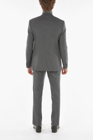 Graph Checkered ACADEMY Suit with Notch Lapel