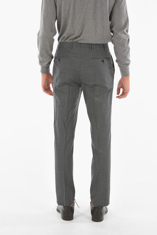 Graph Checkered ACADEMY Suit with Notch Lapel