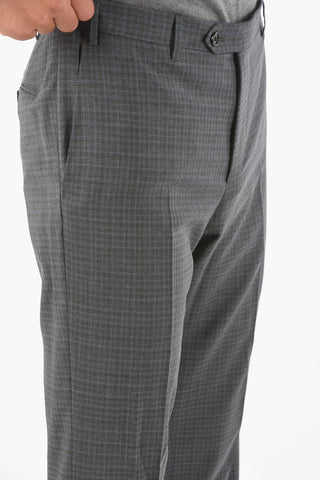 Graph Checkered ACADEMY Suit with Notch Lapel