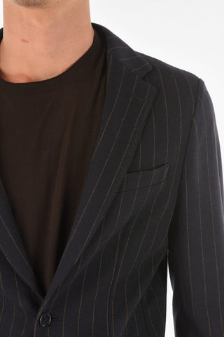 Pinstriped Virgin Wool 2-button Suit