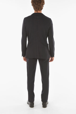 Pinstriped Virgin Wool 2-button Suit
