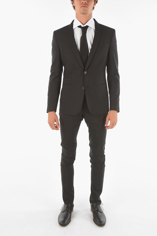 CC COLLECTION virgin wool side vents shawl lapel CERIM.RESET 2-button suit