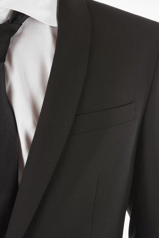 CC COLLECTION virgin wool side vents shawl lapel CERIM.RESET 2-button suit