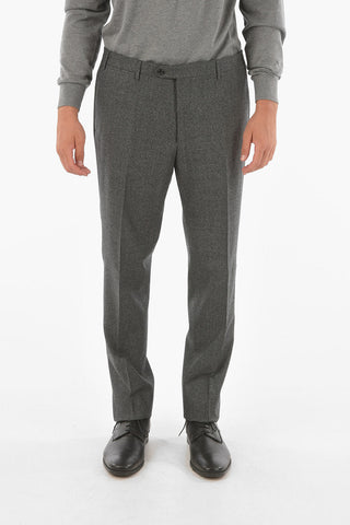 Minicheckered Virgin Wool ACADEMY Suit with Notch Lapel