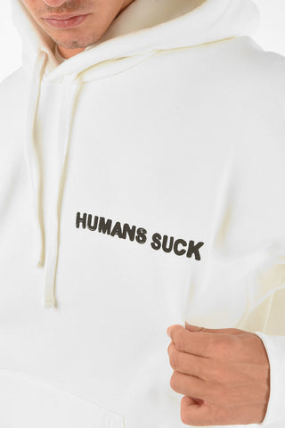 Printed S-UMMERIB Fleece Cotton Hoodie