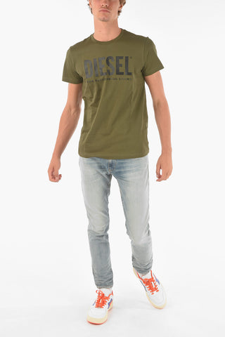 T-Shirt Slim Fit T-DIEGO con Logo Frontale