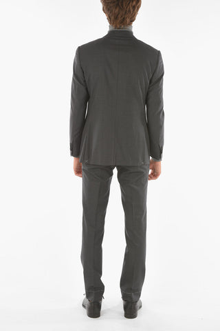 Extrafine Virgin Wool LEADER Suit with Notch Lapel