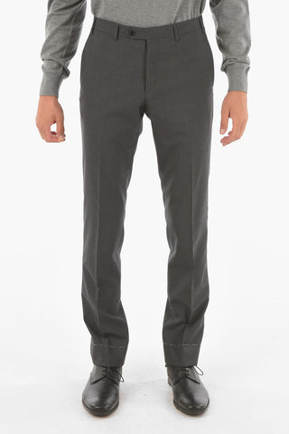 Extrafine Virgin Wool LEADER Suit with Notch Lapel