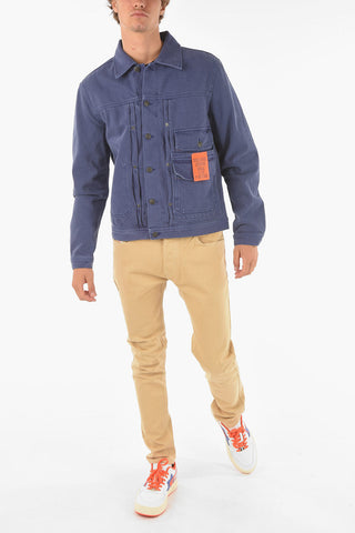 Logoed Buttons Patch Pocket D-SFERA-SP Overshirt
