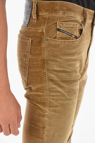 skinny fit velvet D-AMNY-Y pants