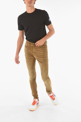skinny fit velvet D-AMNY-Y pants