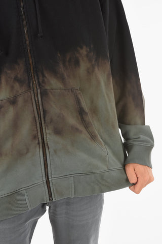 felpa S-UMMER-ZIP-B1 effetto tie-dye