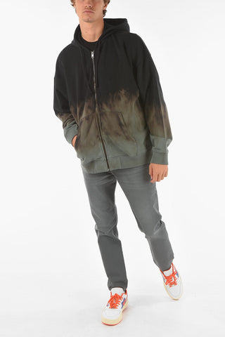 felpa S-UMMER-ZIP-B1 effetto tie-dye