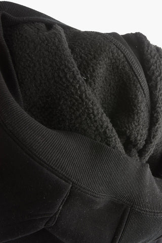 Printed S-UMMERIB Fleece Cotton Hoodie
