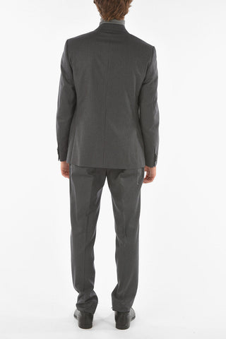 CC COLLECTION Silk and Virgin Wool Pinstriped REWARD Suit