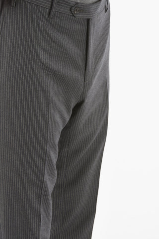 CC COLLECTION Silk and Virgin Wool Pinstriped REWARD Suit