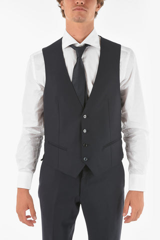 CC COLLECTION abito tre pezzi con gilet CERIM.RESET due spacchi revers classico