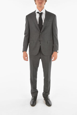 virgin wool side vents ACADEMY 2-button suit