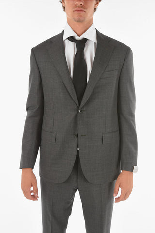 virgin wool side vents ACADEMY 2-button suit