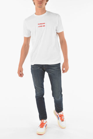 UPCYCLING Printed Embroidered T-JUST-B72 T-Shirt
