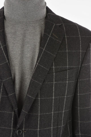 Abito ACADEMY in Motivo a Quadri Windowpane con Revers Classico