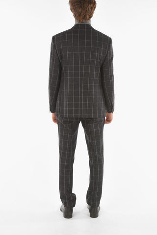 Abito ACADEMY in Motivo a Quadri Windowpane con Revers Classico
