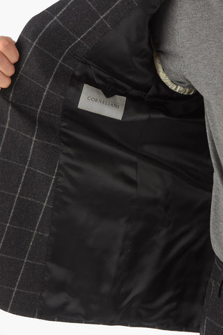 Abito ACADEMY in Motivo a Quadri Windowpane con Revers Classico