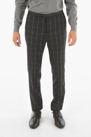 Abito ACADEMY in Motivo a Quadri Windowpane con Revers Classico