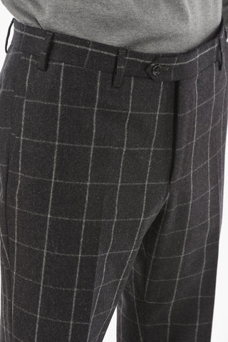 Abito ACADEMY in Motivo a Quadri Windowpane con Revers Classico