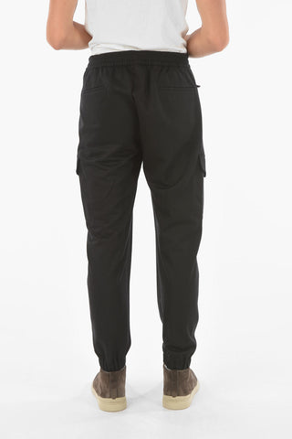 solid color wool pants
