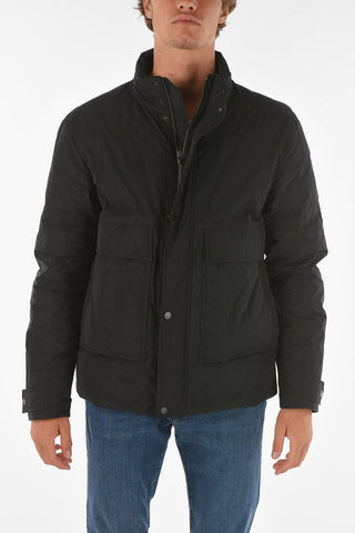 ZZEGNA hidden closure padded jacket